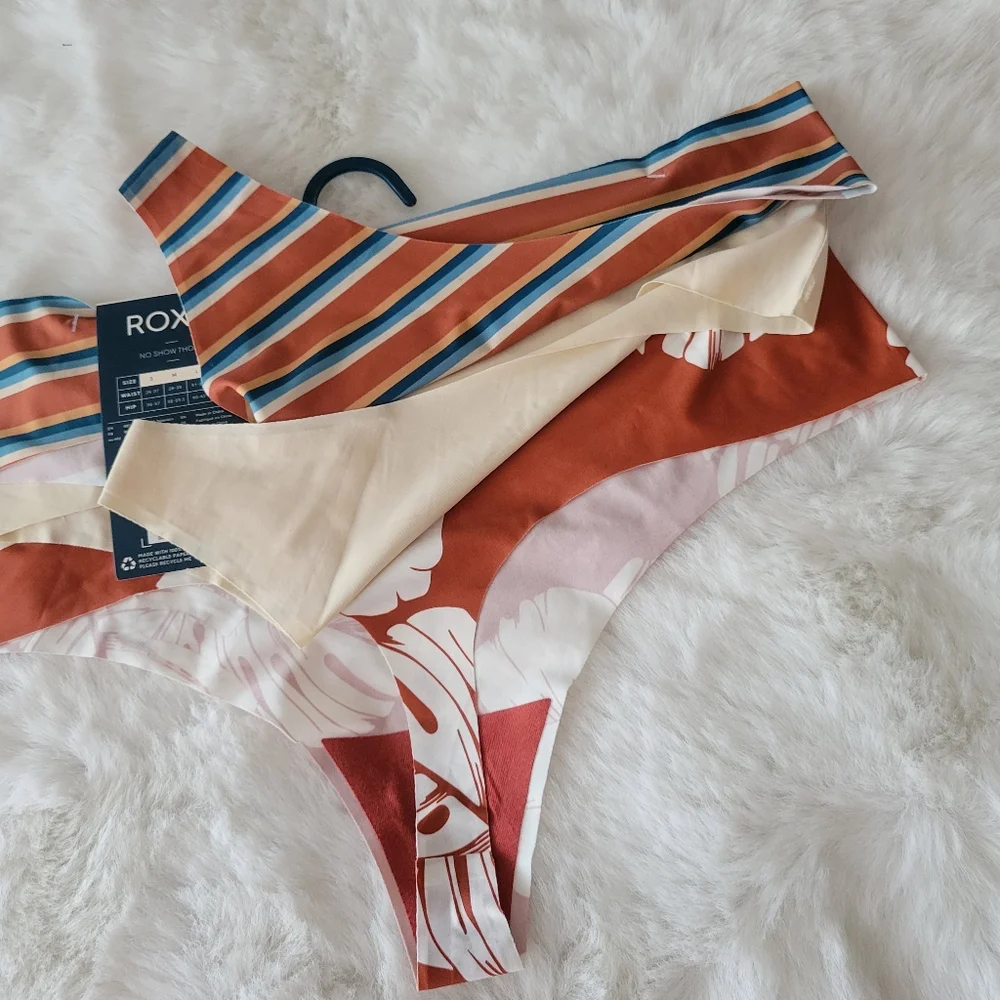 ROXY BRAND NEW 3-PACK NO SHOW THONG SIZE XL - Picture 6 of 7
